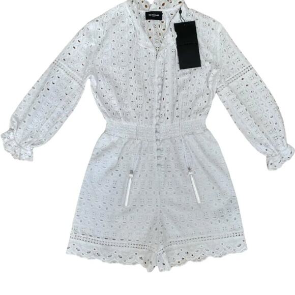 The Kooples Embroidery Romper white S - Picture 8 of 10